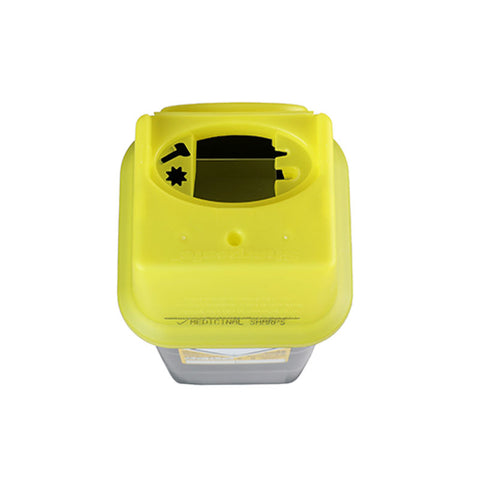 Sharpsafe 7 Litre Yellow Lid Recycled Polymer Container Sharpsafe 7 Litre Yellow Lid Recycled Polymer Container