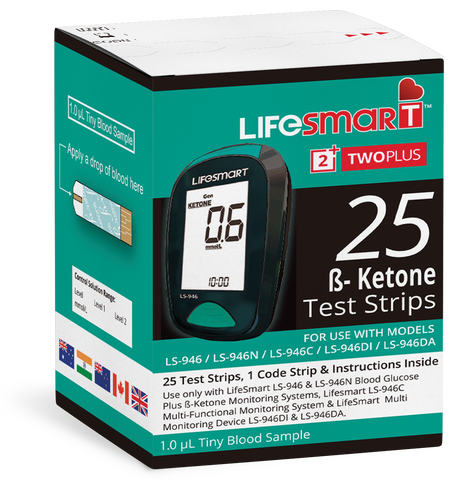 LifeSmart 2TwoPlus Ketone Test Strips 25pk LifeSmart 2TwoPlus Ketone Test Strips 25pk