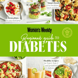 The Australian Women's Weekly Beginner's guide to diabetes cookbook front cover.