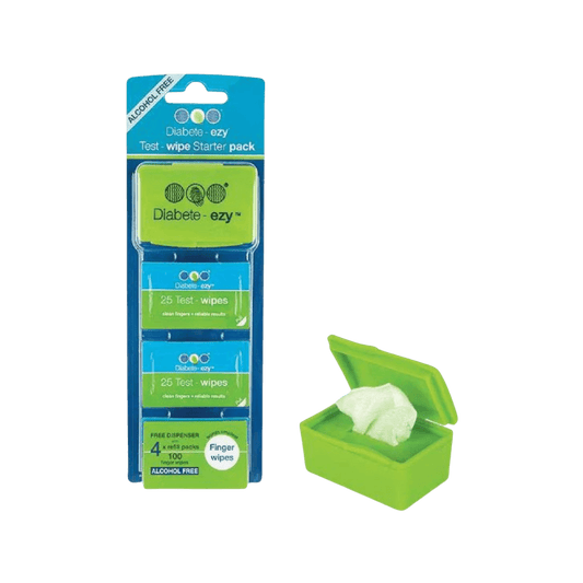 Diabete-ezy Test Wipes Starter Pack 100pk
