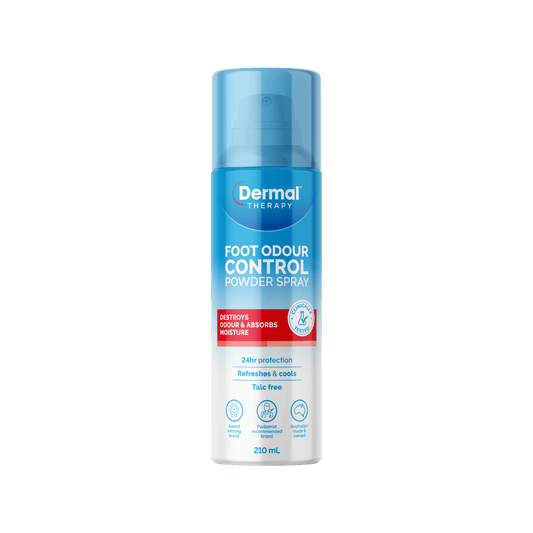 Dermal Therapy Foot Odour Control Powder Spray 210mL