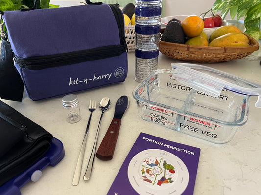 Portion Perfection Kit-n-Karry Lunch Bag - Blue