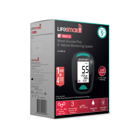 LifeSmart 2TwoPlus Blood Glucose and Ketone Monitor LifeSmart 2TwoPlus Blood Glucose and Ketone Monitor
