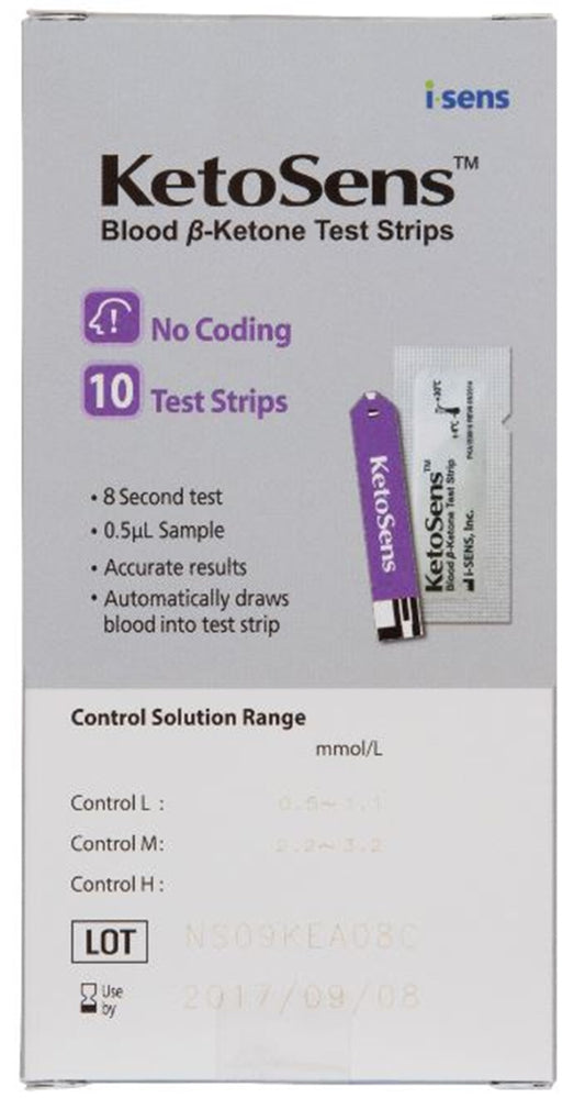 KetoSens Ketone Test Strips 10pk