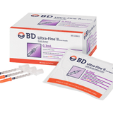 BD Ultrafine II Syringe 31G 0.3ml 8mm 100pk