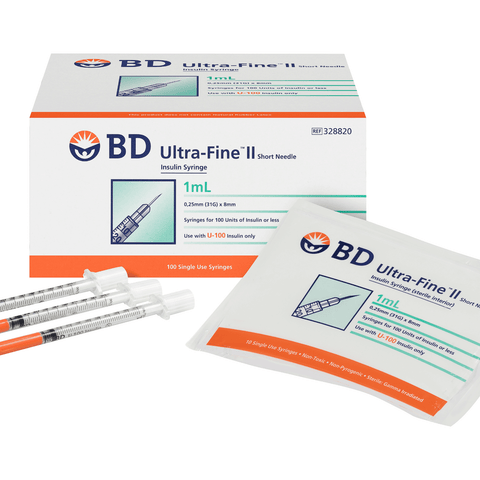 BD Ultra-Fine II Short Needle Insulin Syringes| BD Ultra-Fine II Short Needle Insulin Syringes|