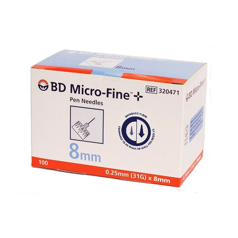 BD Microfine Pen Needle 31G 8mm 100pk BD Microfine Pen Needle 31G 8mm 100pk