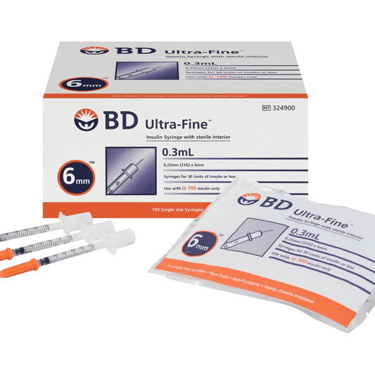 BD Ultrafine Syringe 31G 0.3ml 6mm 100pk
