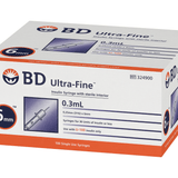 BD Ultrafine Syringe 31G 0.3ml 6mm 100pk
