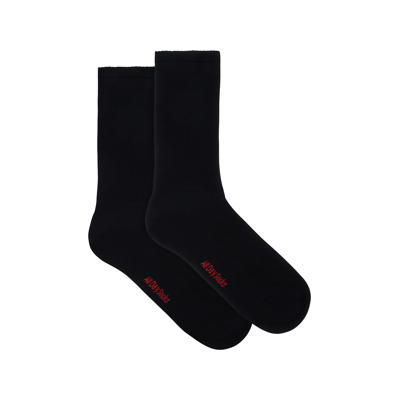 Underworks Men's All Day Socks Cushioned Crew Plain 2pk