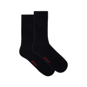 Underworks Men's All Day Socks Cushioned Crew Plain 2pk