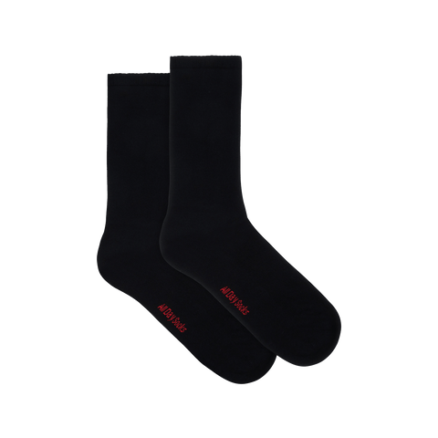 Underworks Men's All Day Socks Cushioned Crew Plain 2pk