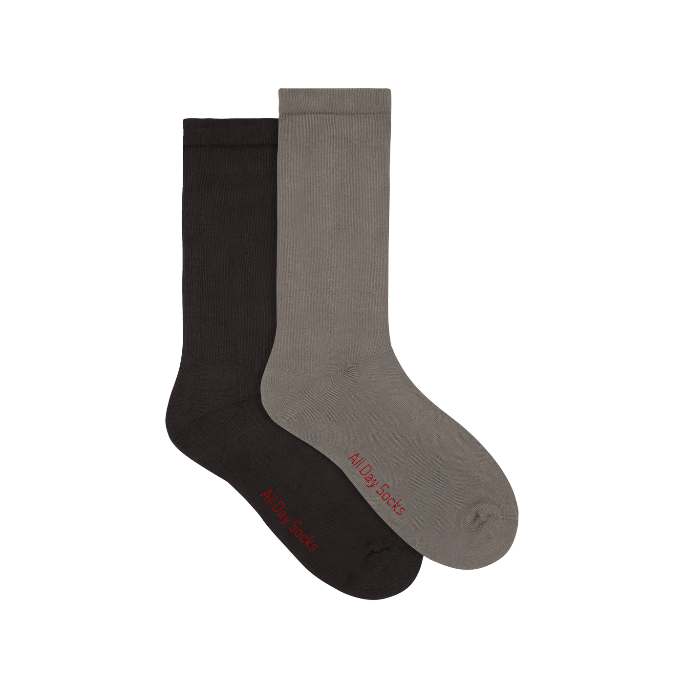 Underworks Men's All Day Socks Cushioned Crew 2pk