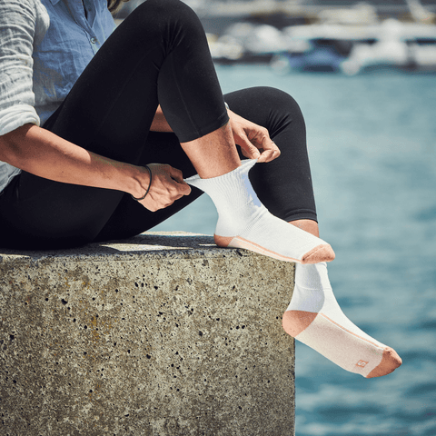 Glucology Copper Classic Socks White