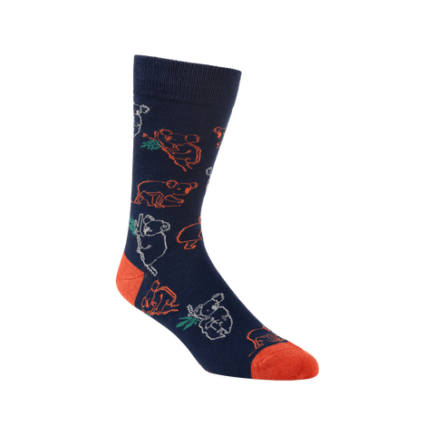 Bamboozld Men's Sketch Koala Bamboo Socks