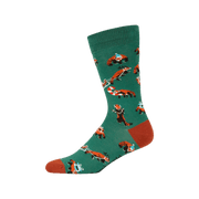 Bamboozld Men's Christmas Red Panda Bamboo Socks