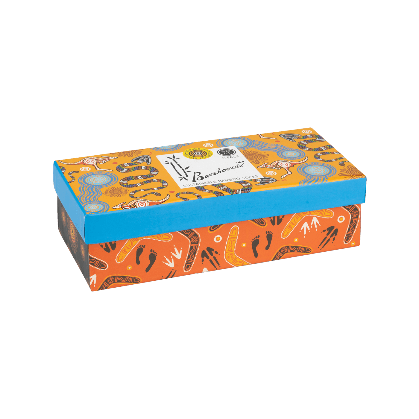 Bamboozld Men's Native Australia Dreamtime Gift Box 3pk