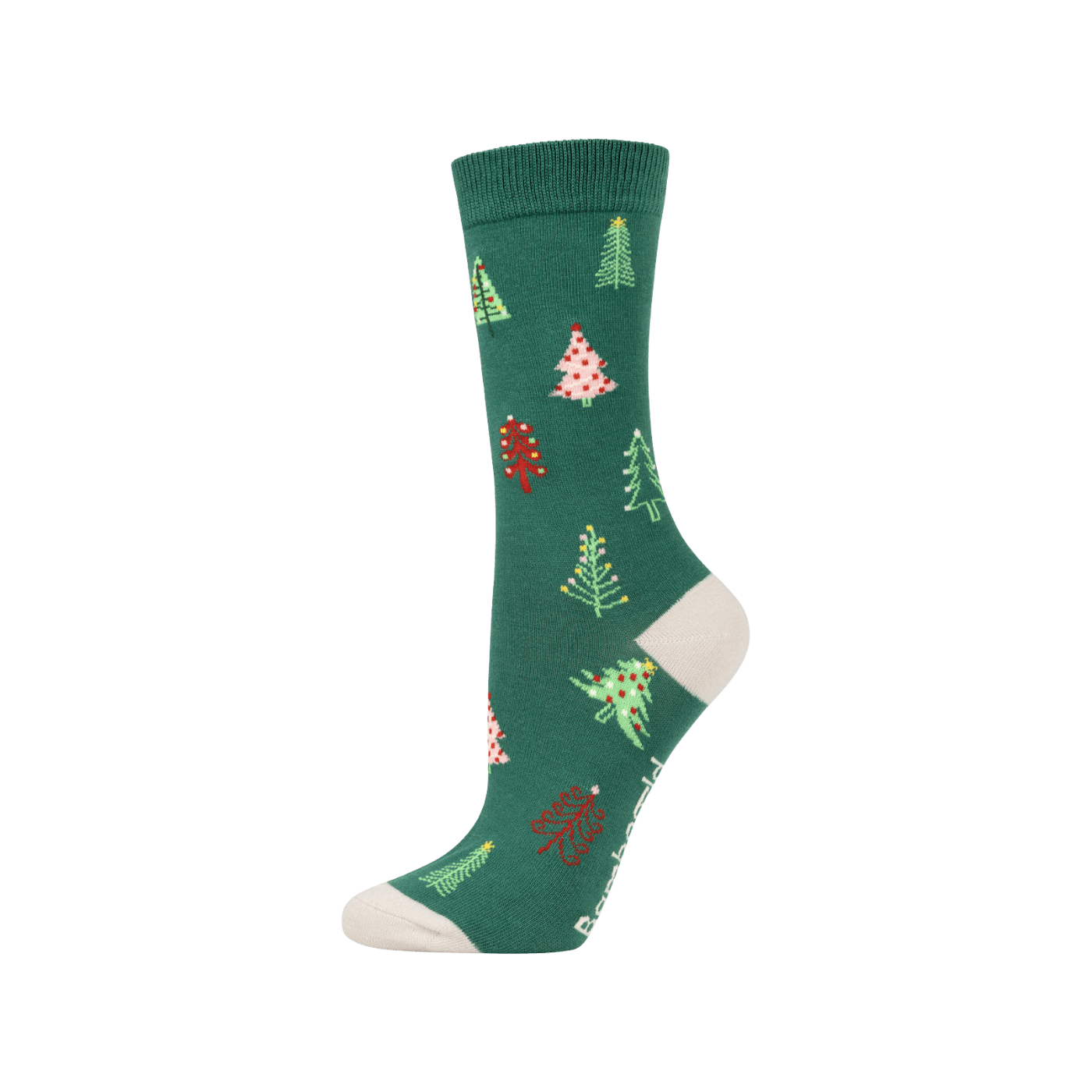 Bamboozld Women's Dainty Jolly Trees Bamboo Socks