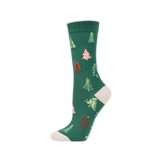 Bamboozld Women's Dainty Jolly Trees Bamboo Socks