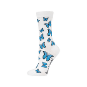 Bamboozld Women's Blue Butterflies Bamboo Socks