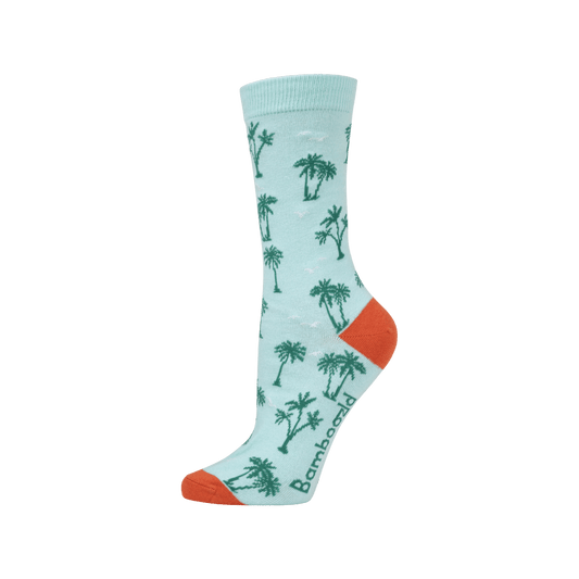 Bamboozld Women's Palm Trees Bamboo Socks