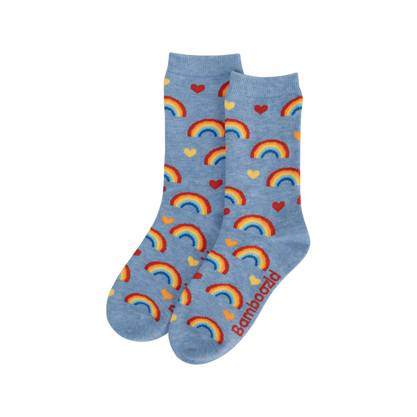 Bamboozld Kid's Rainbow Hearts Bamboo Socks