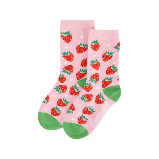 Bamboozld Kid's Strawberries Bamboo Socks