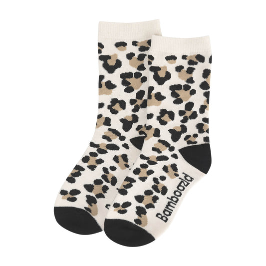 Kids cheetah spots bamboo sock