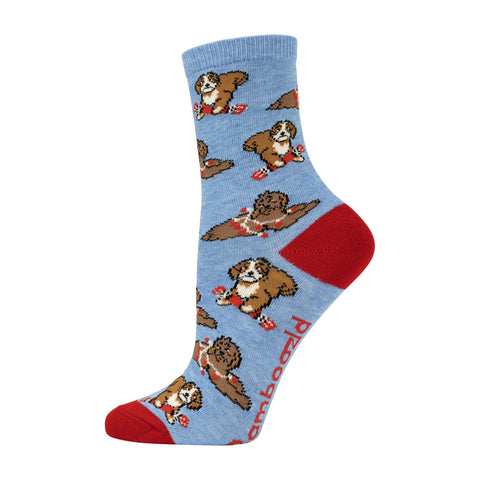 Kids chrissy cavoodles bamboo sock