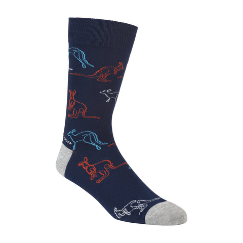 Bamboozld Mens Sketch Roos Bamboo Sock