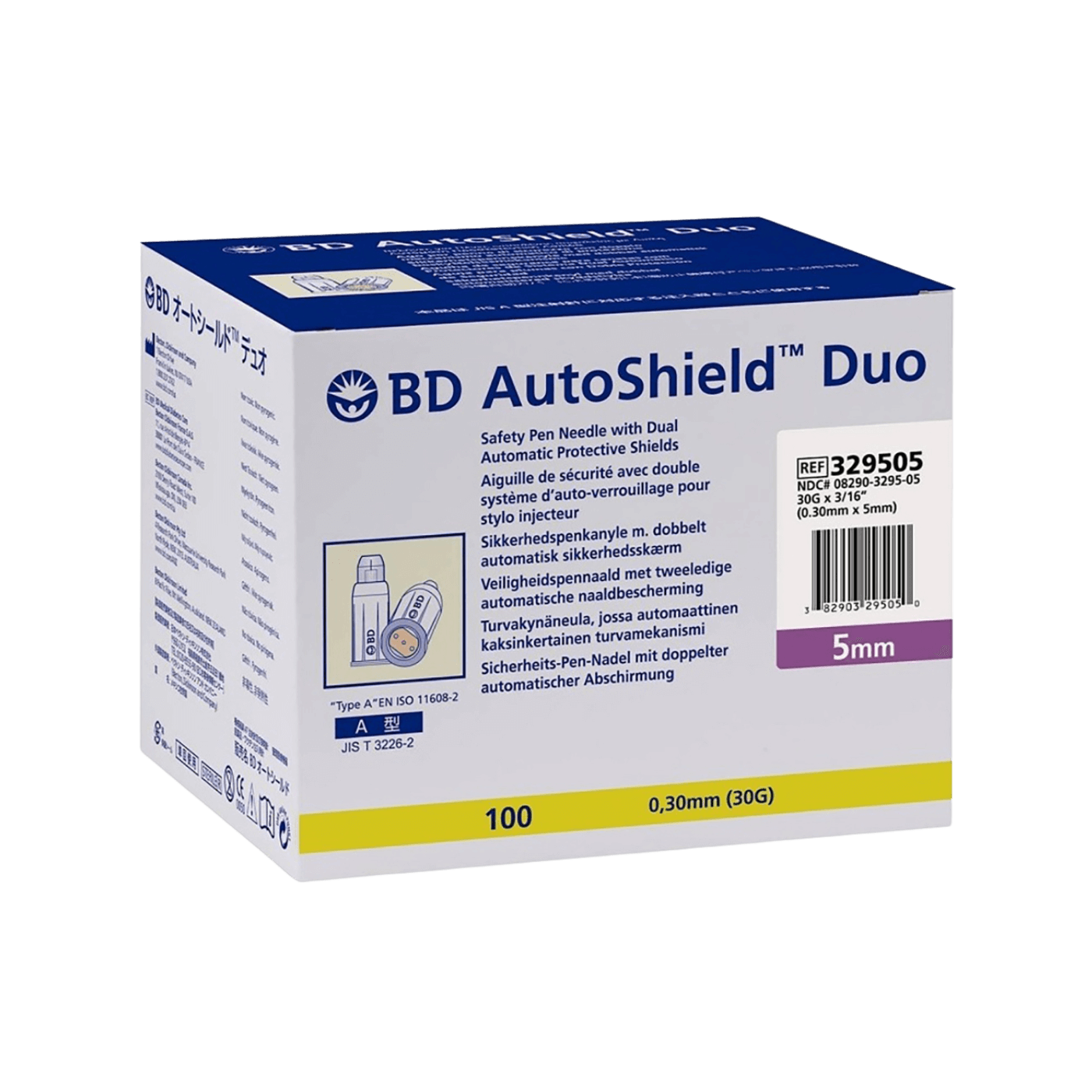 BD AutoShield Duo Safety Pen Needle 5mm