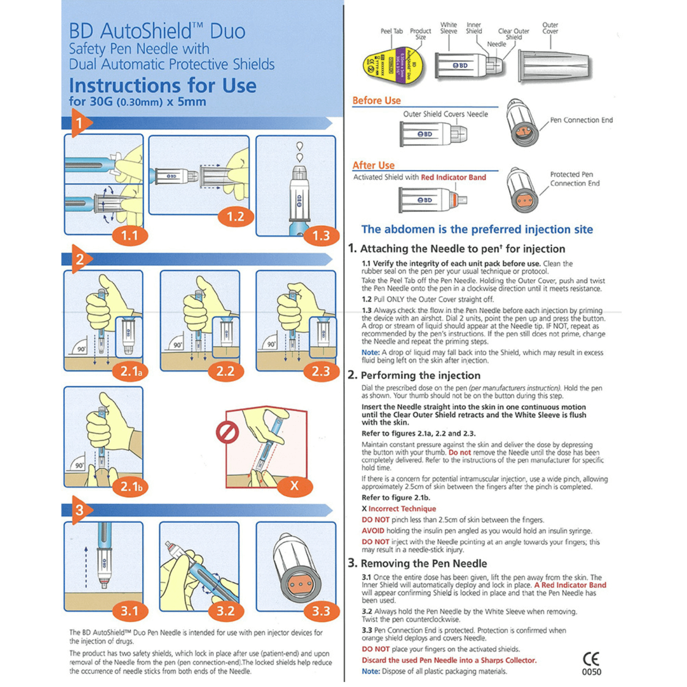 BD AutoShield Duo Safety Pen Needle 5mm