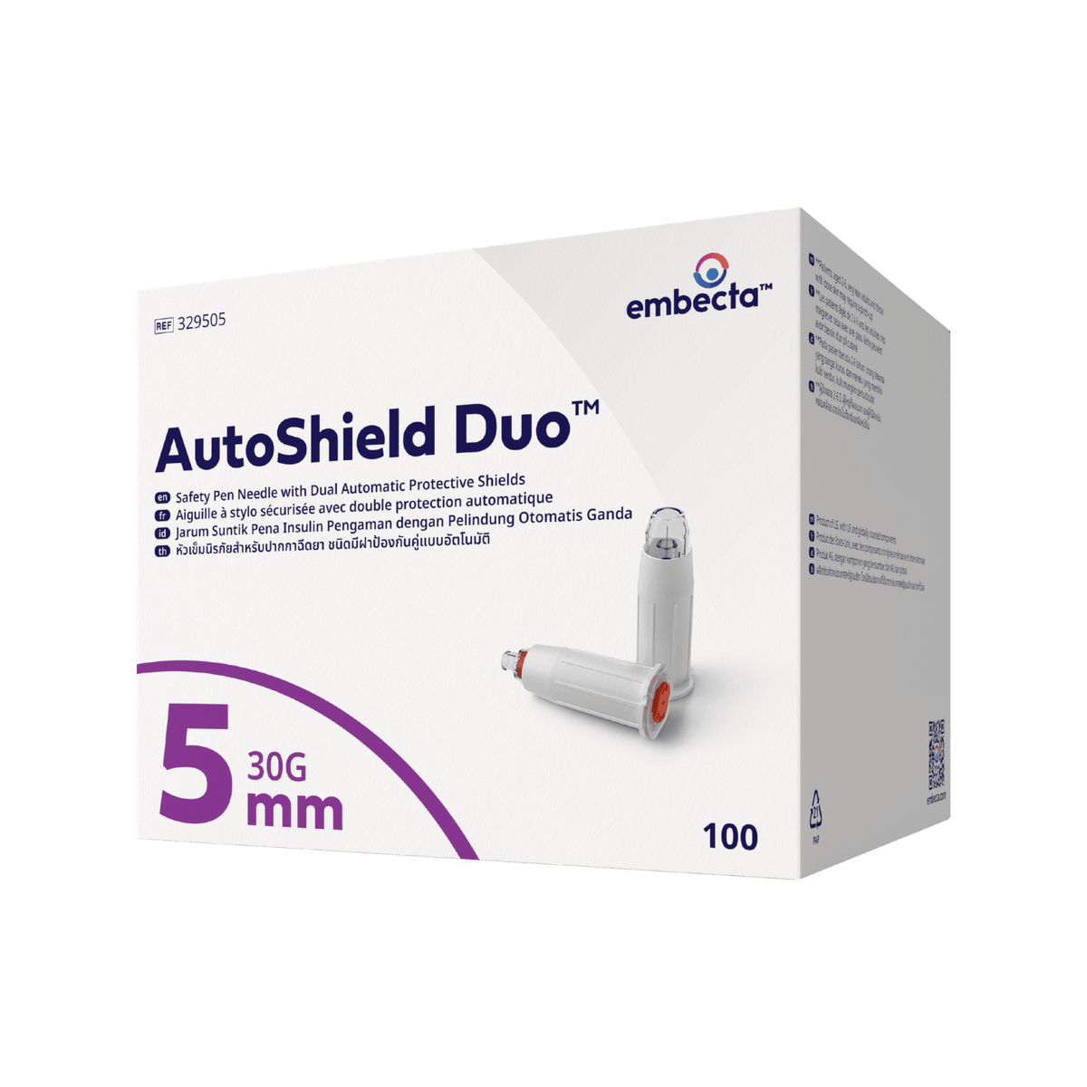 embecta AutoShield Duo Safety Pen Needle 30G 5mm