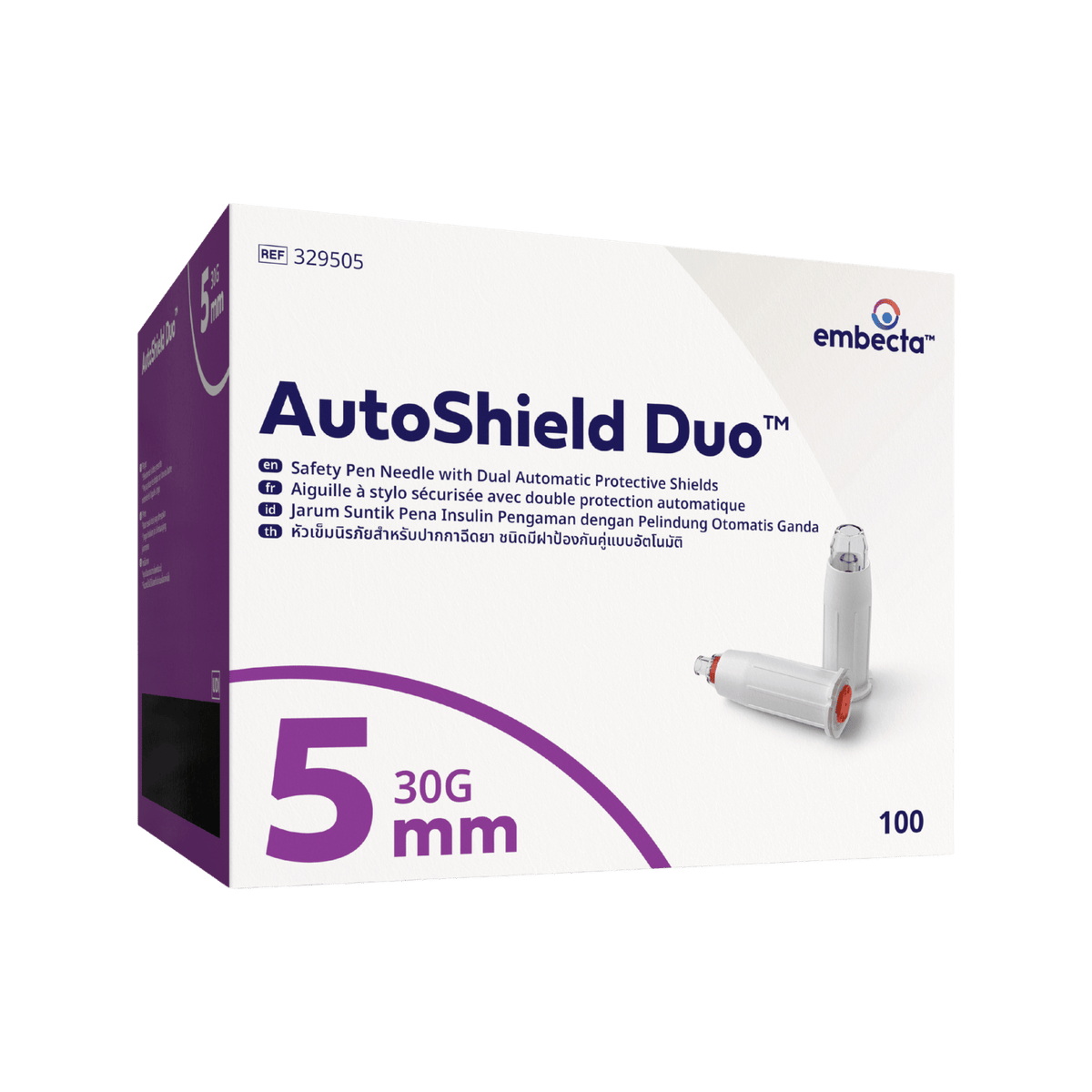 embecta AutoShield Duo Safety Pen Needle 30G 5mm