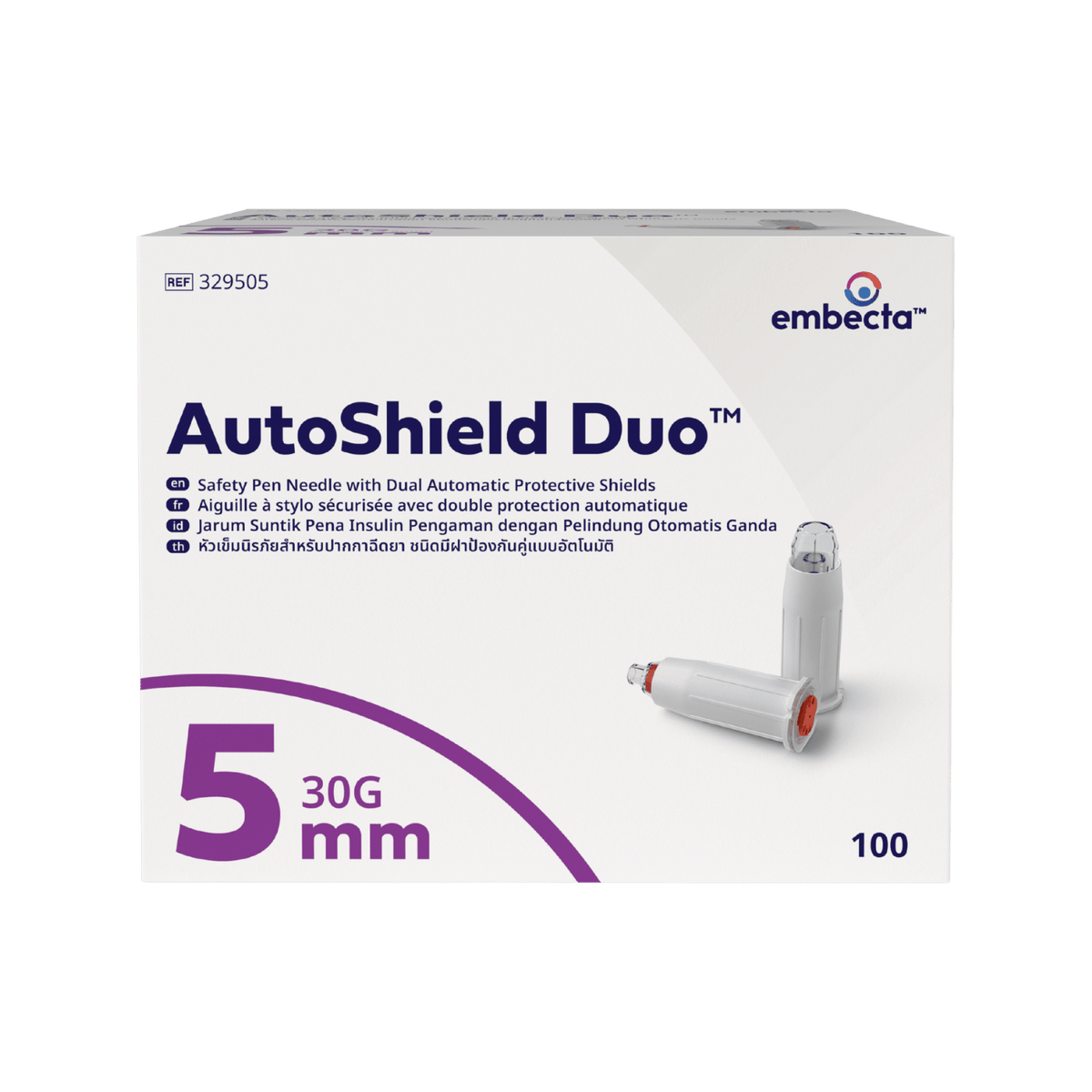 embecta AutoShield Duo Safety Pen Needle 30G 5mm