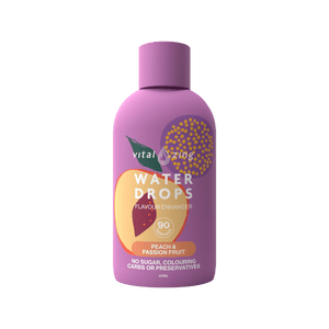 Vital Zing Water Drops Peach & Passionfruit 45ml