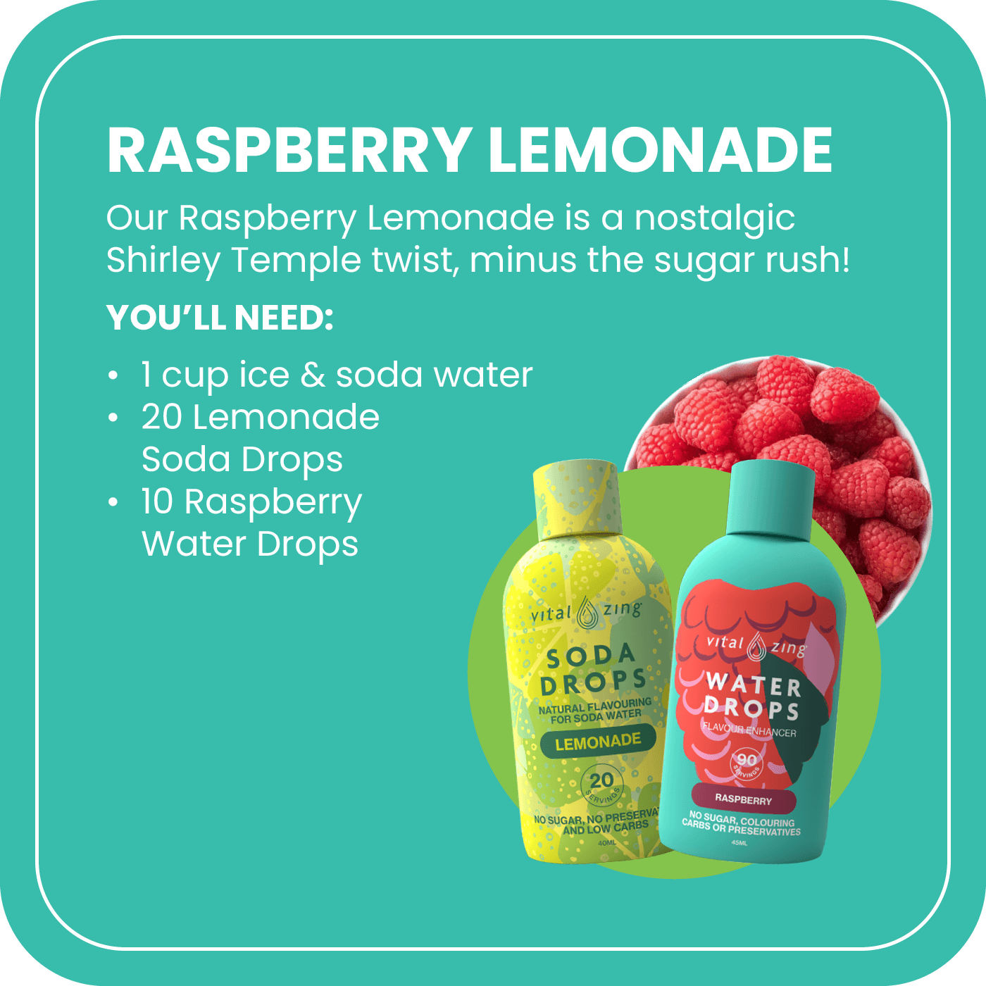 Vital Zing Soda Drops Lemonade 40ml