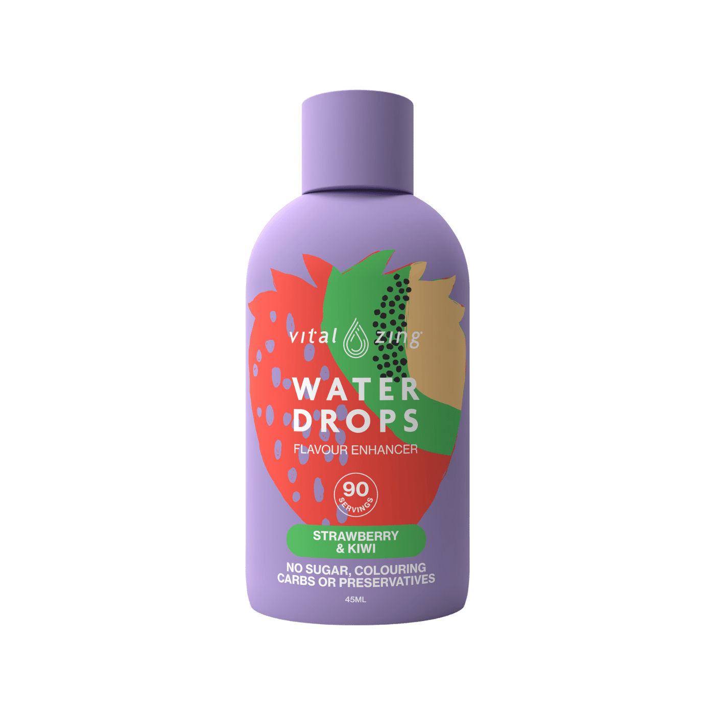 Vital Zing Water Drops Strawberry & Kiwi 45ml