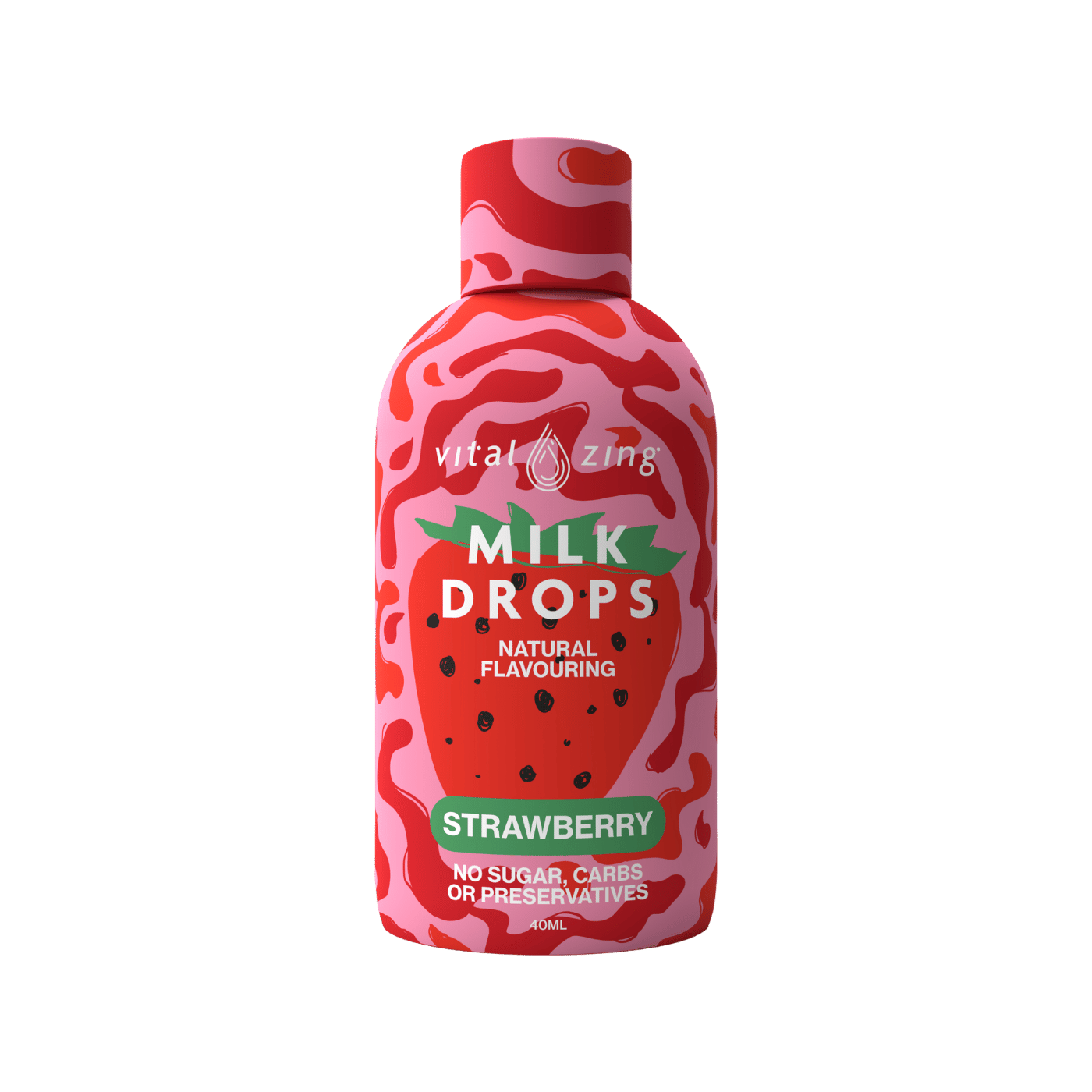 Vital Zing Milk Drops Strawberry 40ml