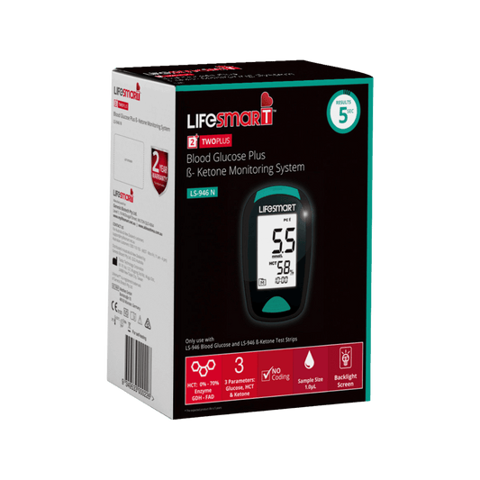 LifeSmart 2TwoPlus Blood Glucose and Ketone Monitor