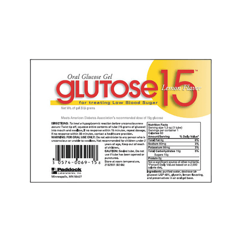 Glutose 15 Oral Glucose Gel Lemon Flavour