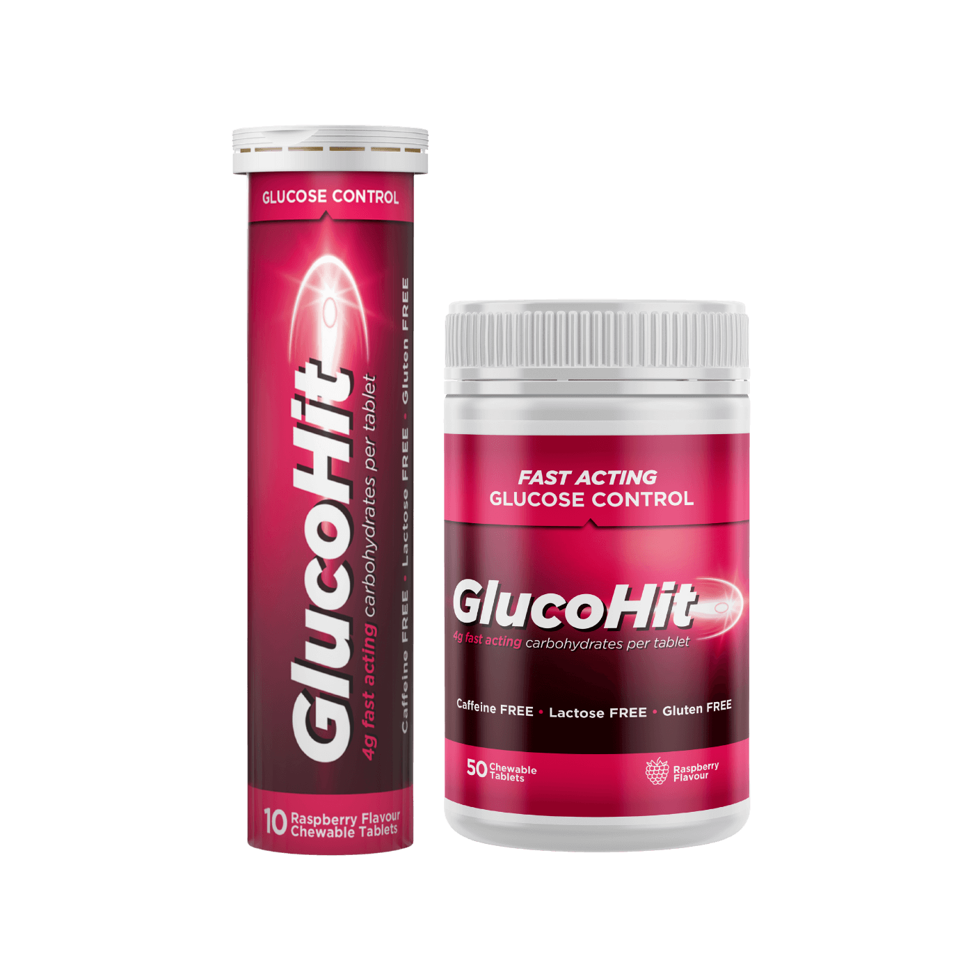 GlucoHit Hypo Tablets Raspberry