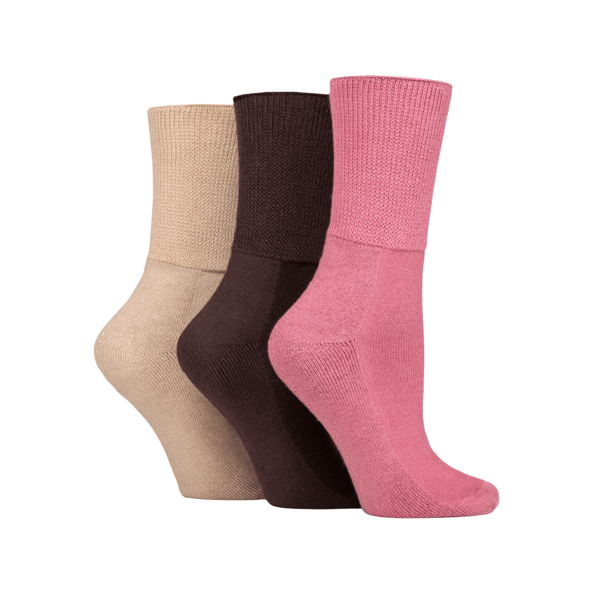 IOMI FOOTNURSE Bamboo Blend Cushion Foot Diabetes Socks 3pk