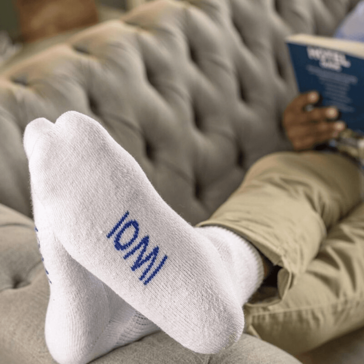 IOMI FOOTNURSE Diabetes Cushion Foot Ankle Socks 3pk