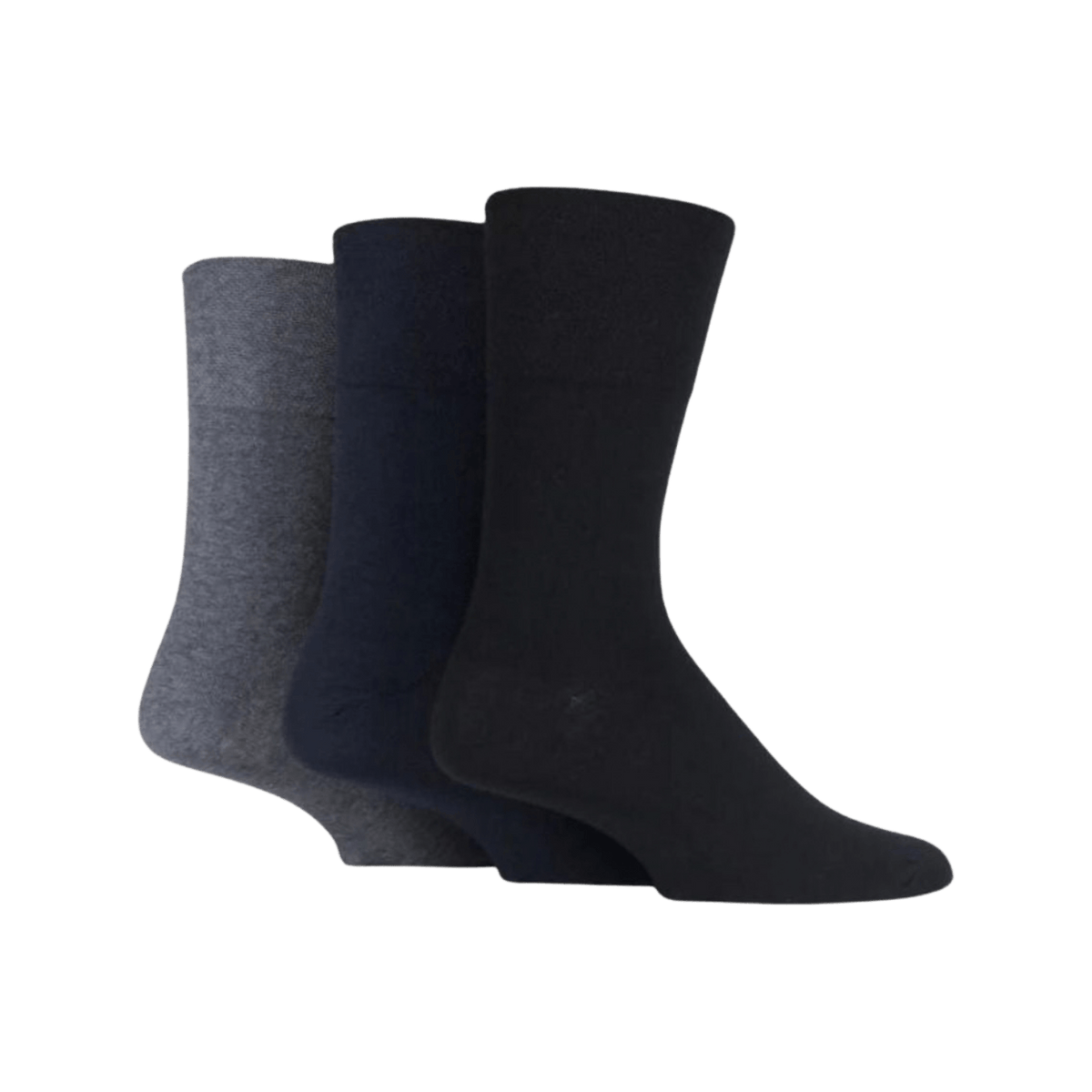 IOMI FOOTNURSE Men's Gentle Grip Diabetes Socks 3pk