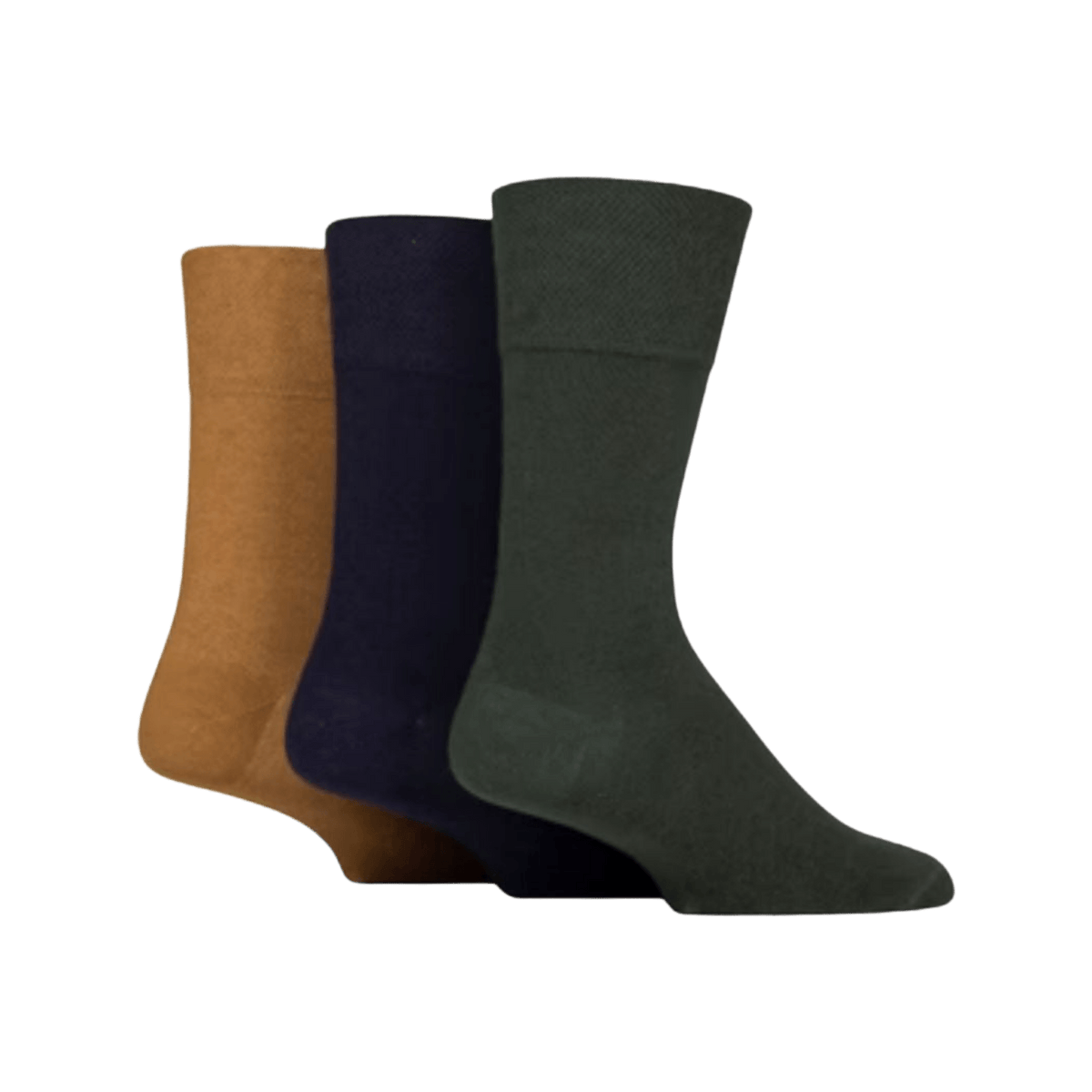 IOMI FOOTNURSE Men's Gentle Grip Diabetes Socks 3pk