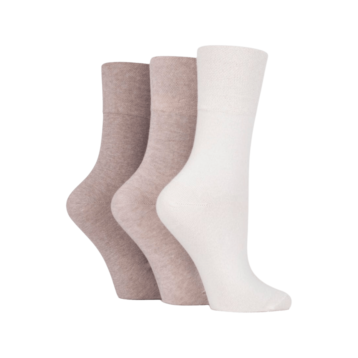 IOMI FOOTNURSE Women's Gentle Grip Diabetes Socks 3pk