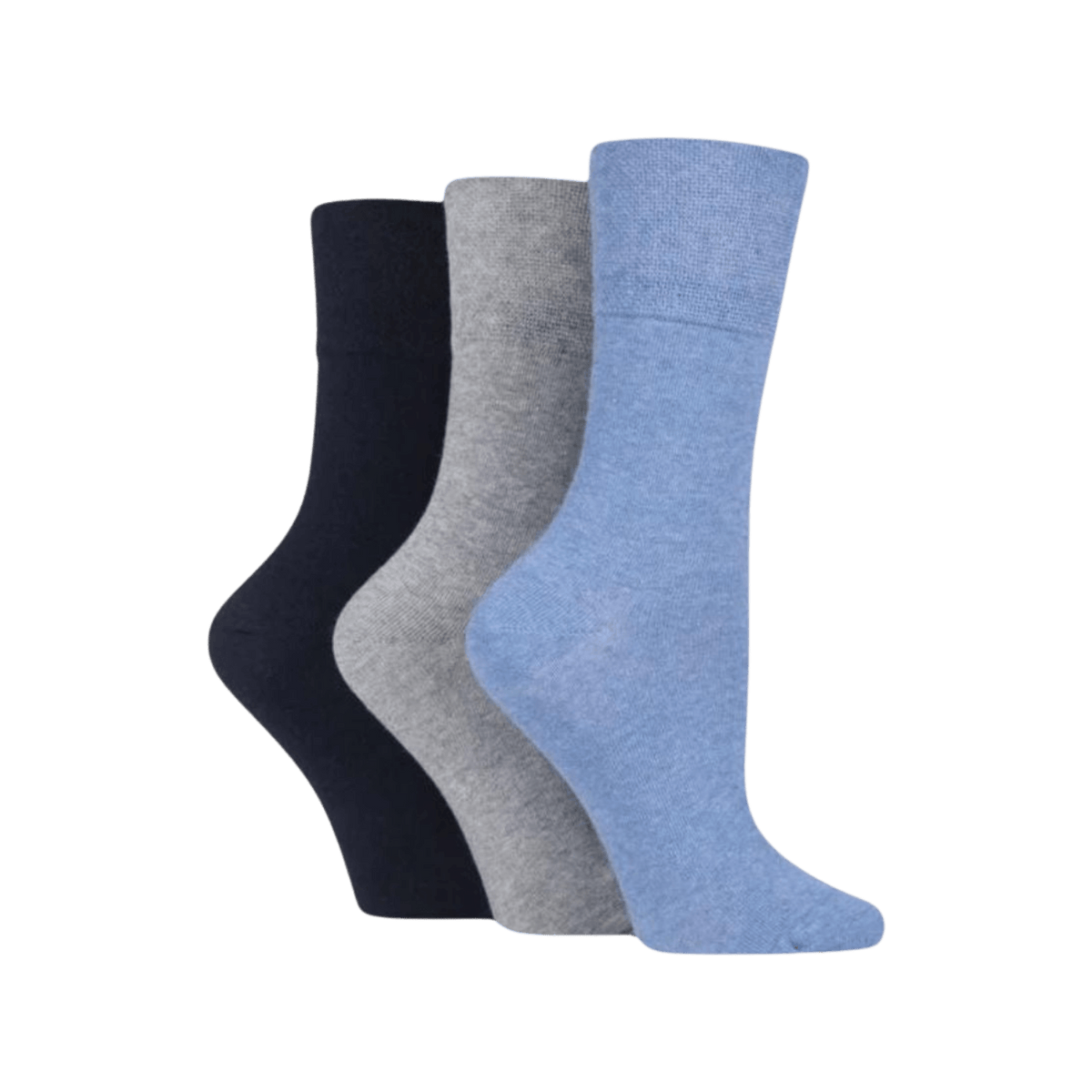 IOMI FOOTNURSE Women's Gentle Grip Diabetes Socks 3pk