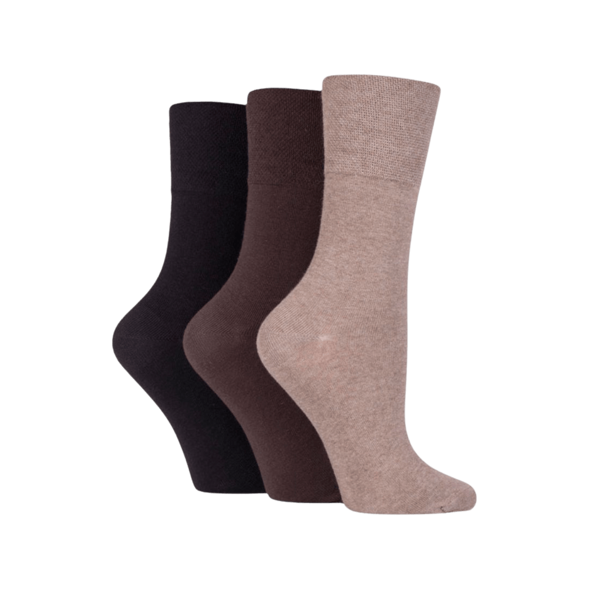 IOMI FOOTNURSE Women's Gentle Grip Diabetes Socks 3pk