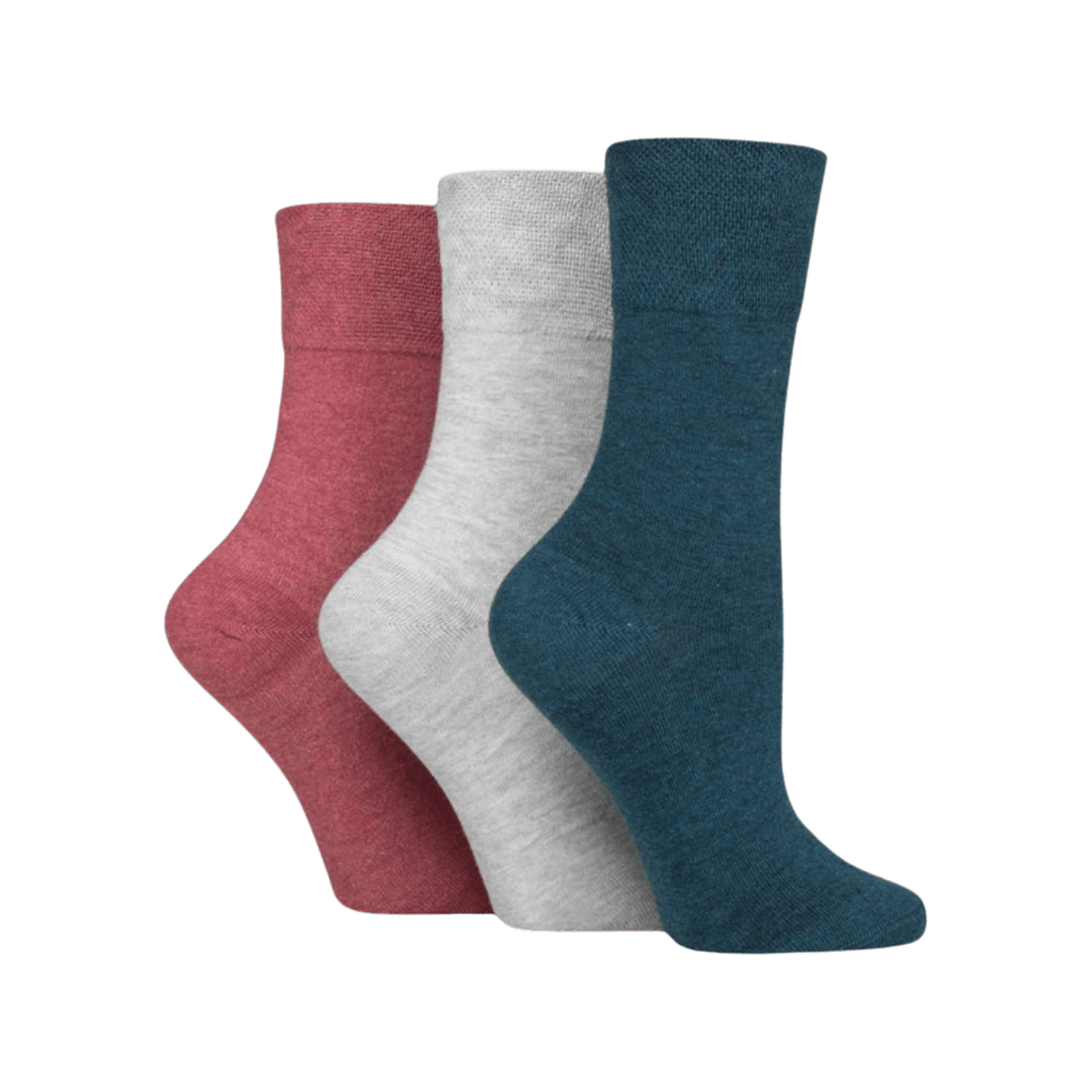 IOMI FOOTNURSE Women's Gentle Grip Diabetes Socks 3pk